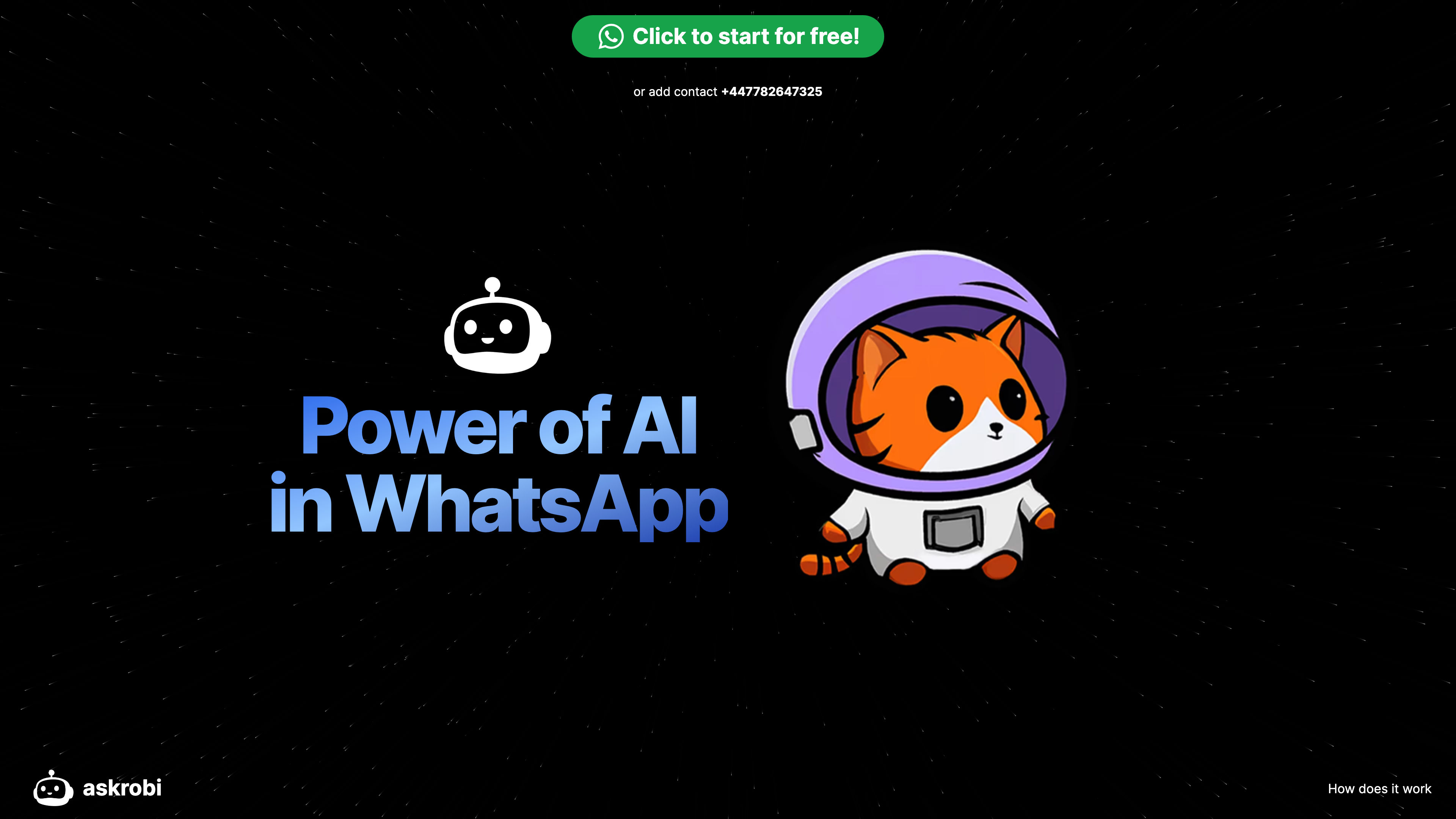 Ask Robi - AI Powered WhatsApp Chatbot!