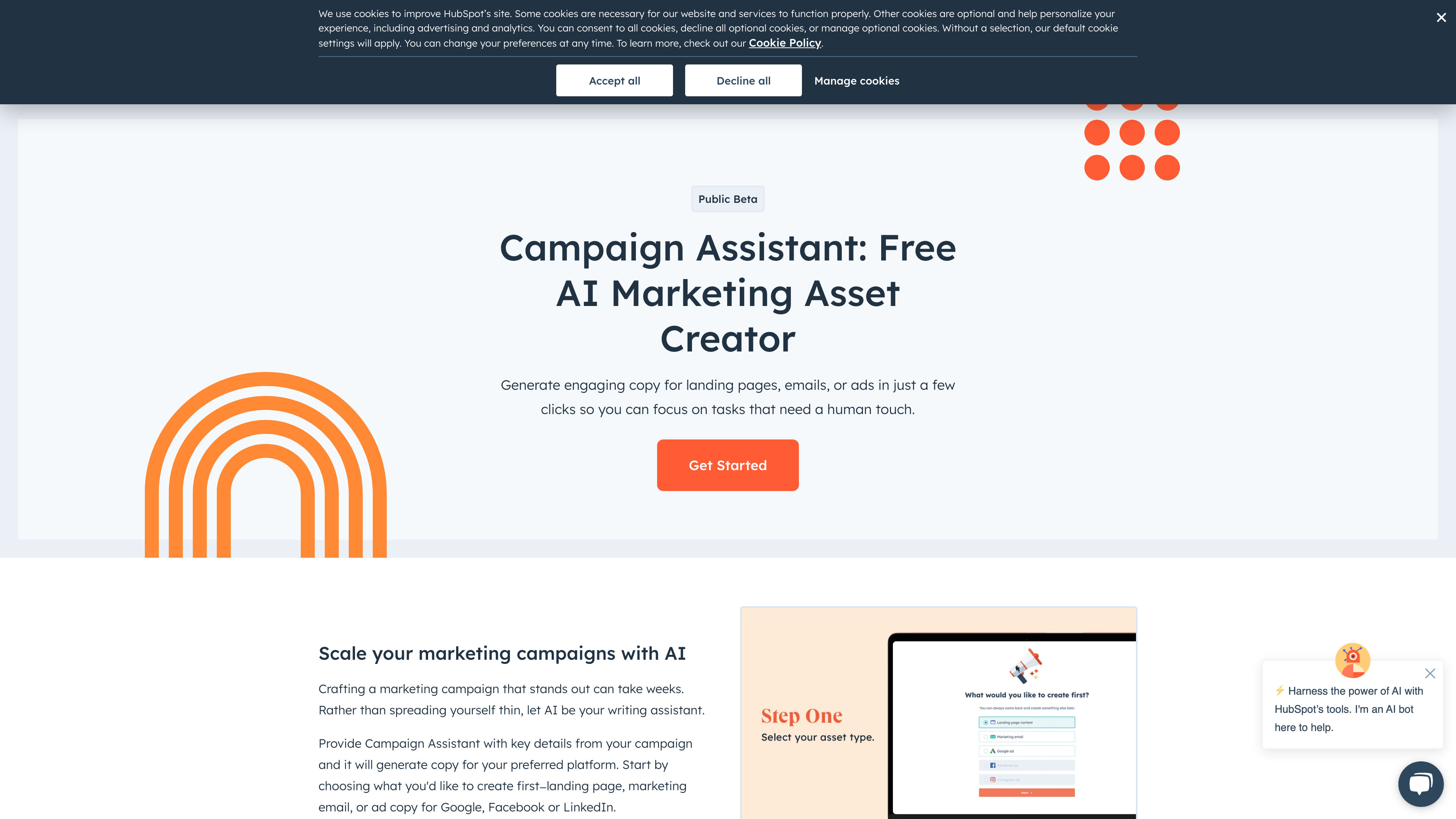 Campaign Assistant: HubSpot's Free AI Marketing Asset Creator