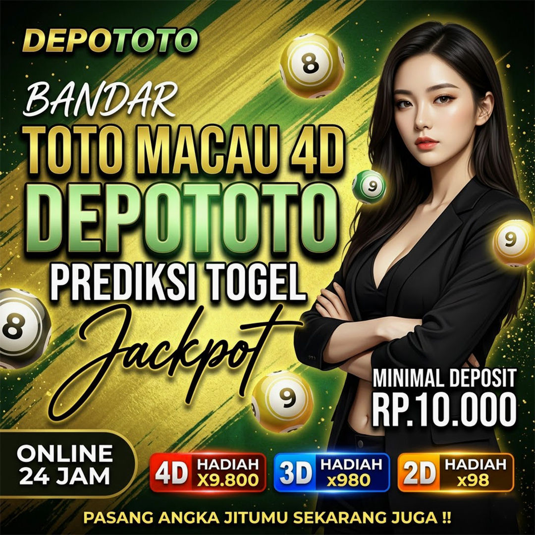 DEPOTOTO merupakan website terpercaya bandar toto macau 4d resmi yang menyajikan prediksi togel angka jadi jackpot setiap hari tanpa batas untuk pengalaman bermain togel yang seru.