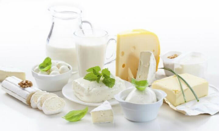 A range of dairy based calcium sources