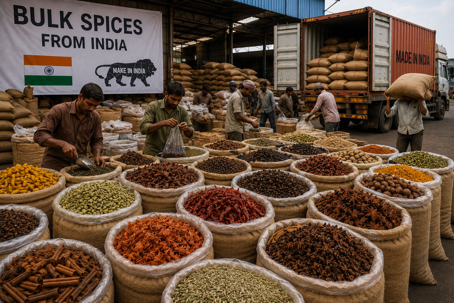 Bulk Spice Export from India