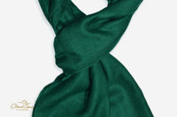 Vivid Rainforest — Emerald Green Pure Cashmere Scarf