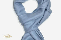 Smoke & Steel — Graphite Grey Pure Cashmere Scarf