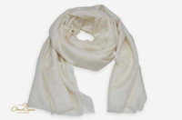 Pearl Shore — Ivory Pure Cashmere Scarf
