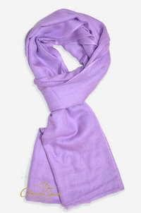 Gemstone Violet — Amethyst Pure Cashmere Scarf