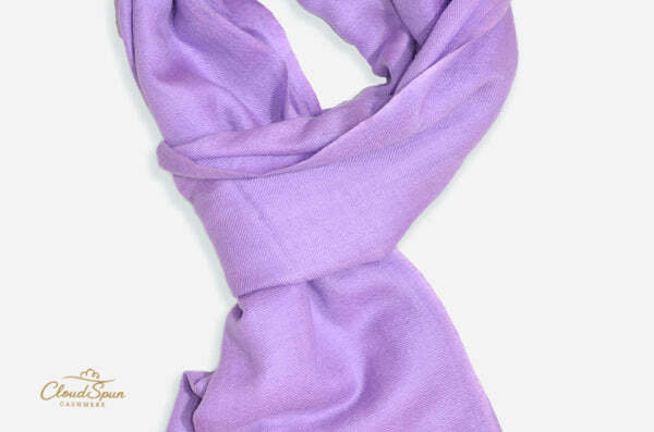 Gemstone Violet — Amethyst Pure Cashmere Scarf