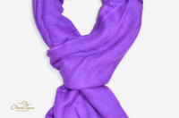 Ultraviolet Dusk — Violet Pure Cashmere Scarf