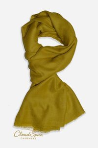 Harvest Gold — Mustard Pure Cashmere Scarf