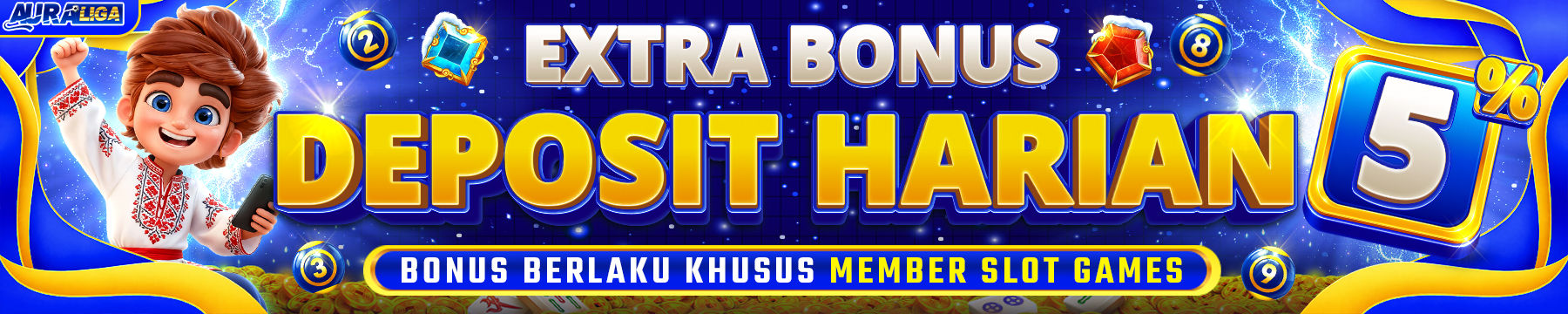 BONUS HARIAN 5% AURALIGA