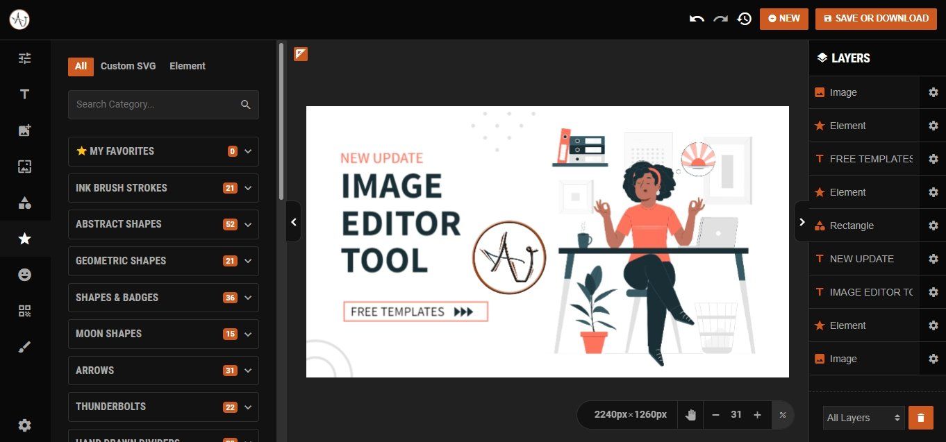 Image Editor Banner