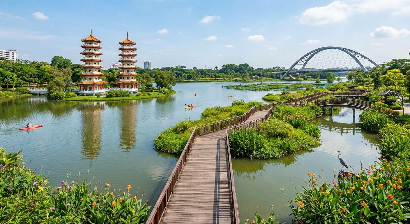 Dining at Jurong Lake Gardens