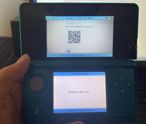 a screenshot of the FBI app scanning a QR code