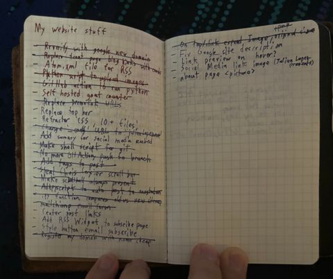 A photo of the inside of a ForestChoice notebook.