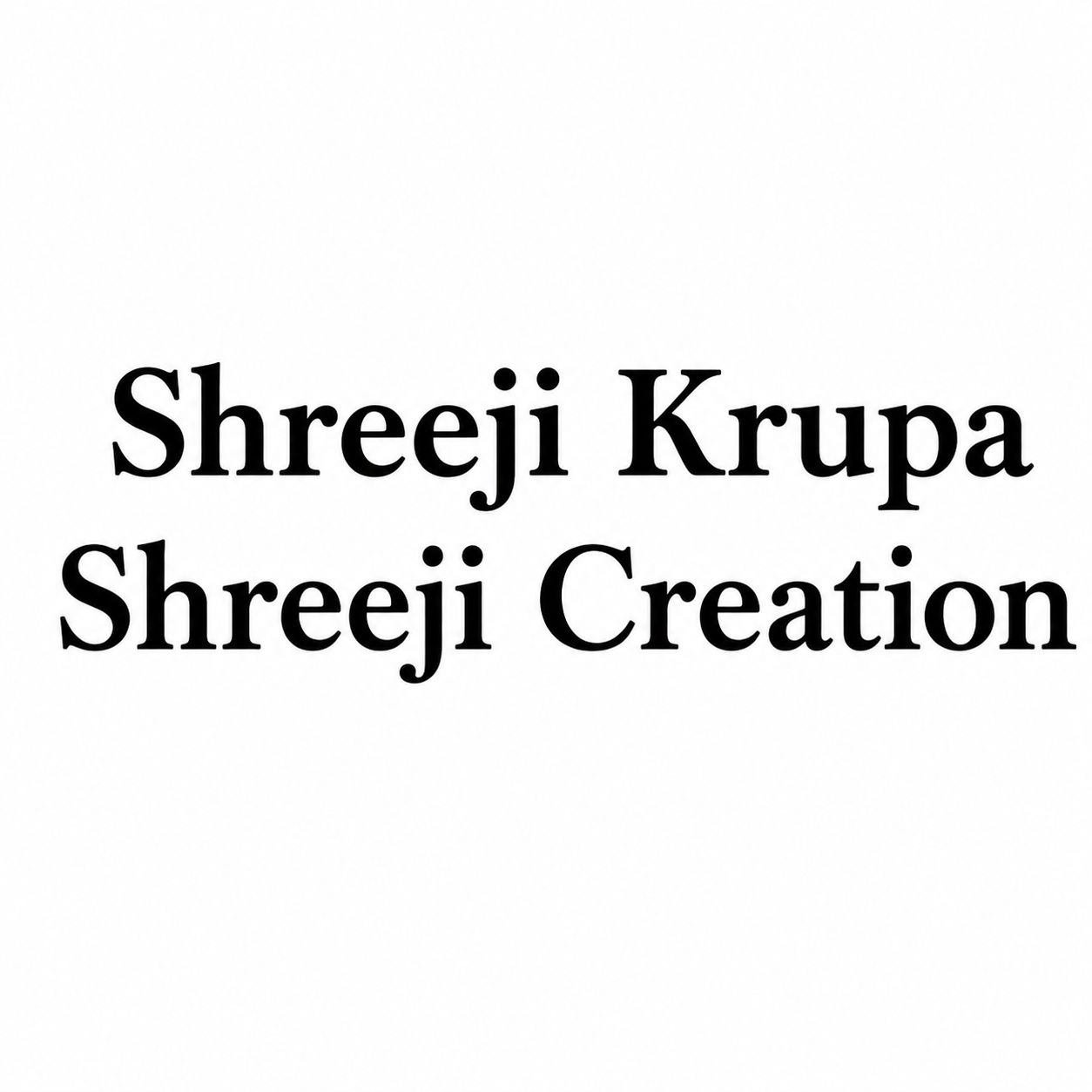 Shreeji Krupa / Shreeji Creation logo
