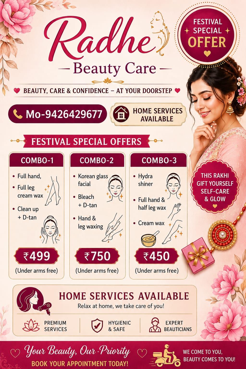 Radhe Beauty Care logo