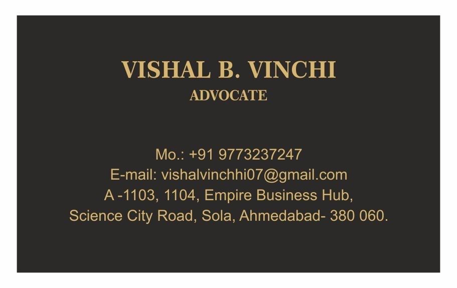 VISHAL B. VINCHI logo