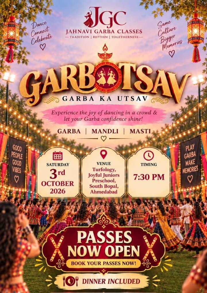 Complete event poster for Garbotsav – Garba Ka Utsav