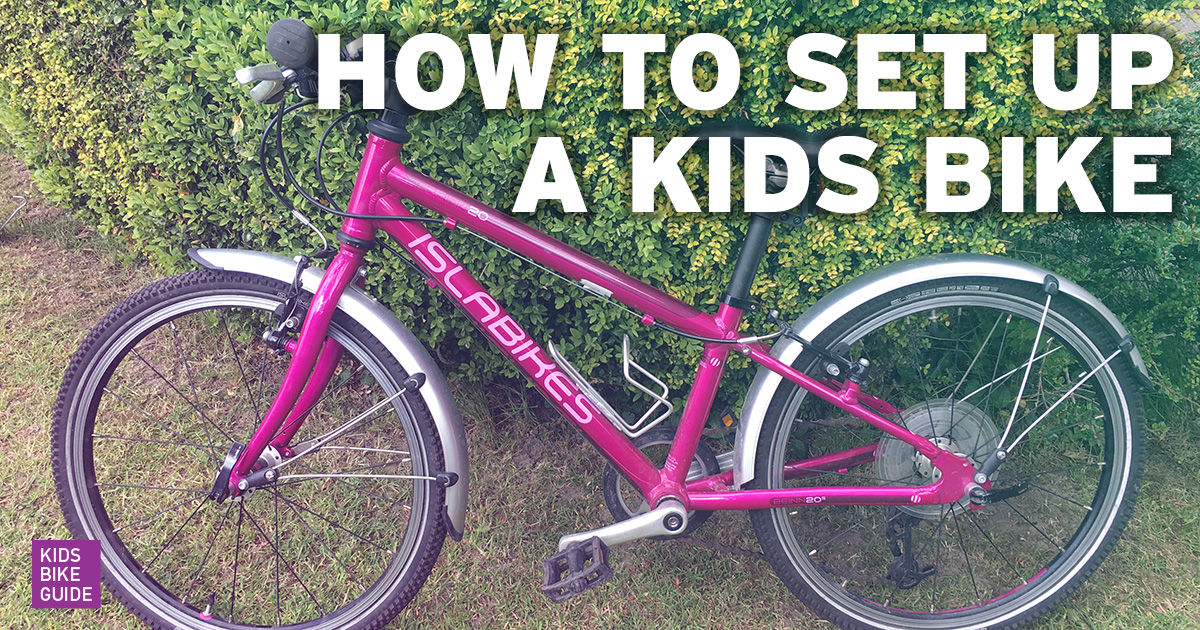 Raising handlebars on kids shop bike