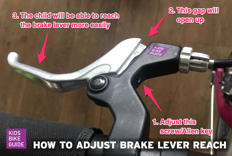 How to adjust the brake levers on a kids bike