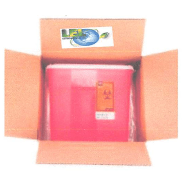 2 Qt. Sharps Mail Back Disposal Kit LEL Environmental