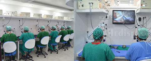  Microscopic Graft dissection Process at Medispa 