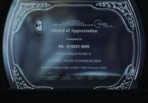 Award of Appreciation by ISAPS (USA)