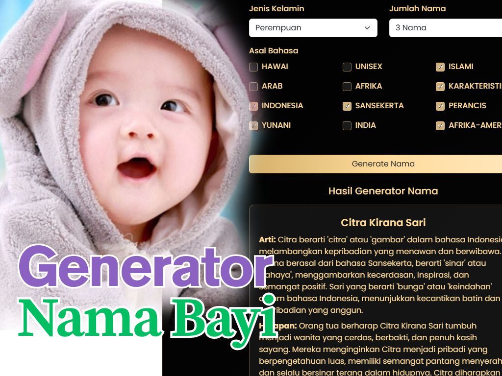 Generator Nama Bayi