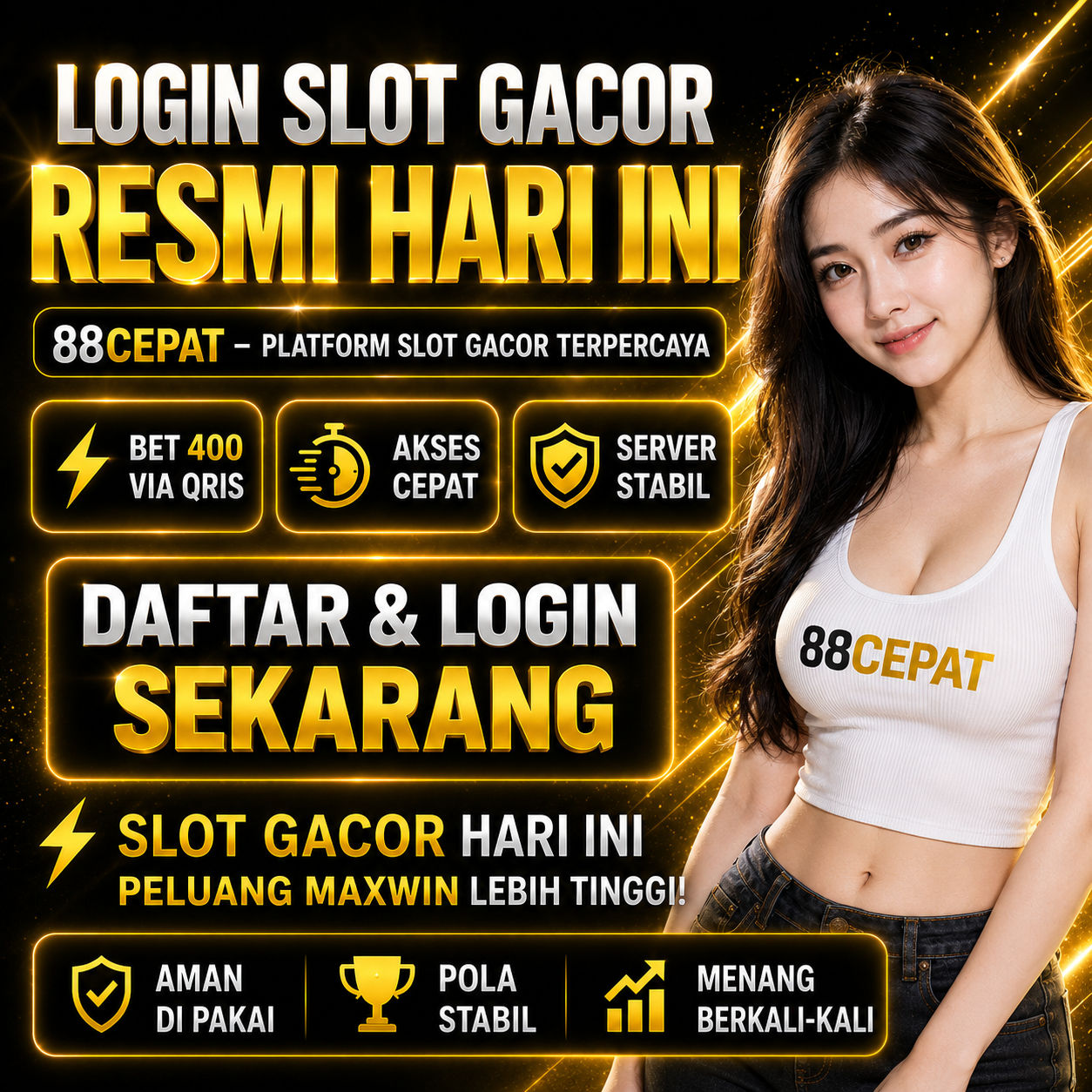 88CEPAT > Login Aman Sentosa Situs Pencari Game Modern Slot Qris 2026