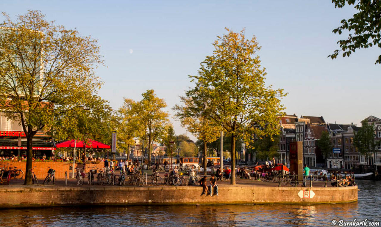 Evening Sun at Amstel River
