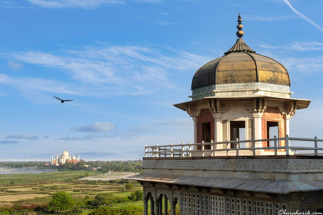 Agra Kalesinden Tac Mahal
