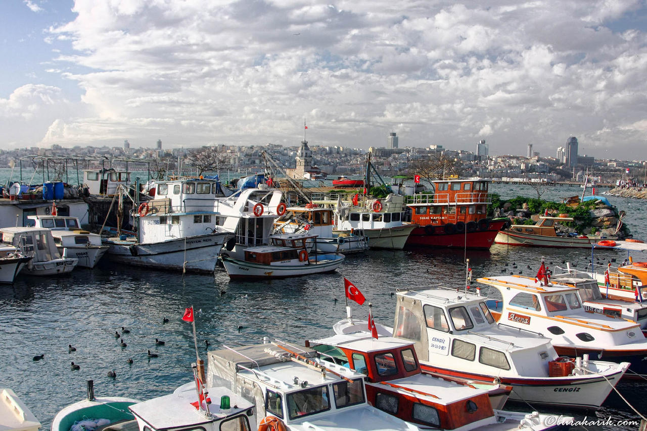 The fishermen's dock at Salacak