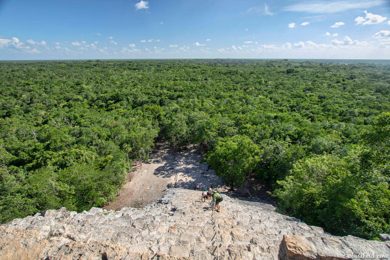 An Overlook from Coba Temple