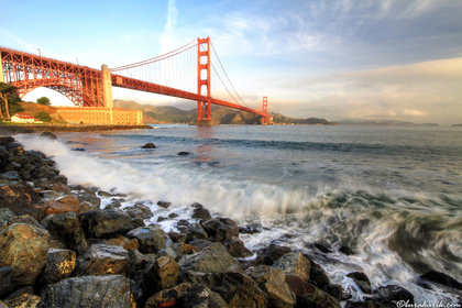Golden Gate Bridge In The Morning