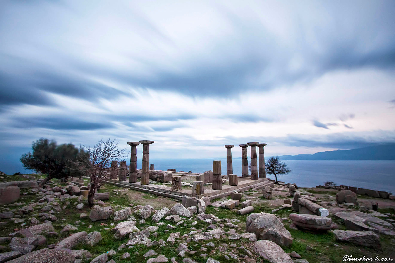 Ruins of the Temple of Athena in Assos
