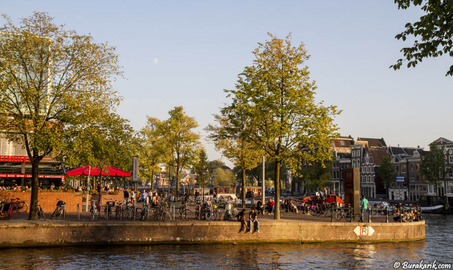 Evening Sun at Amstel River