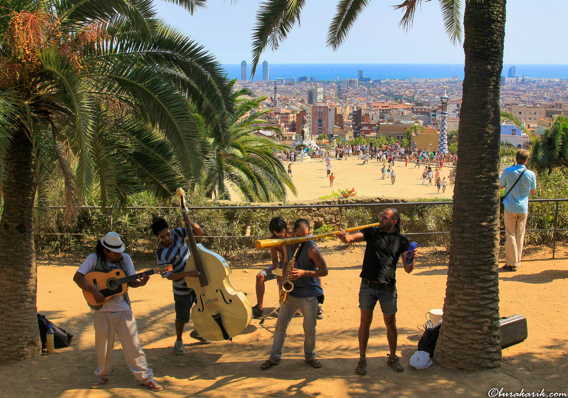 Park Güell'de Müzisyenler