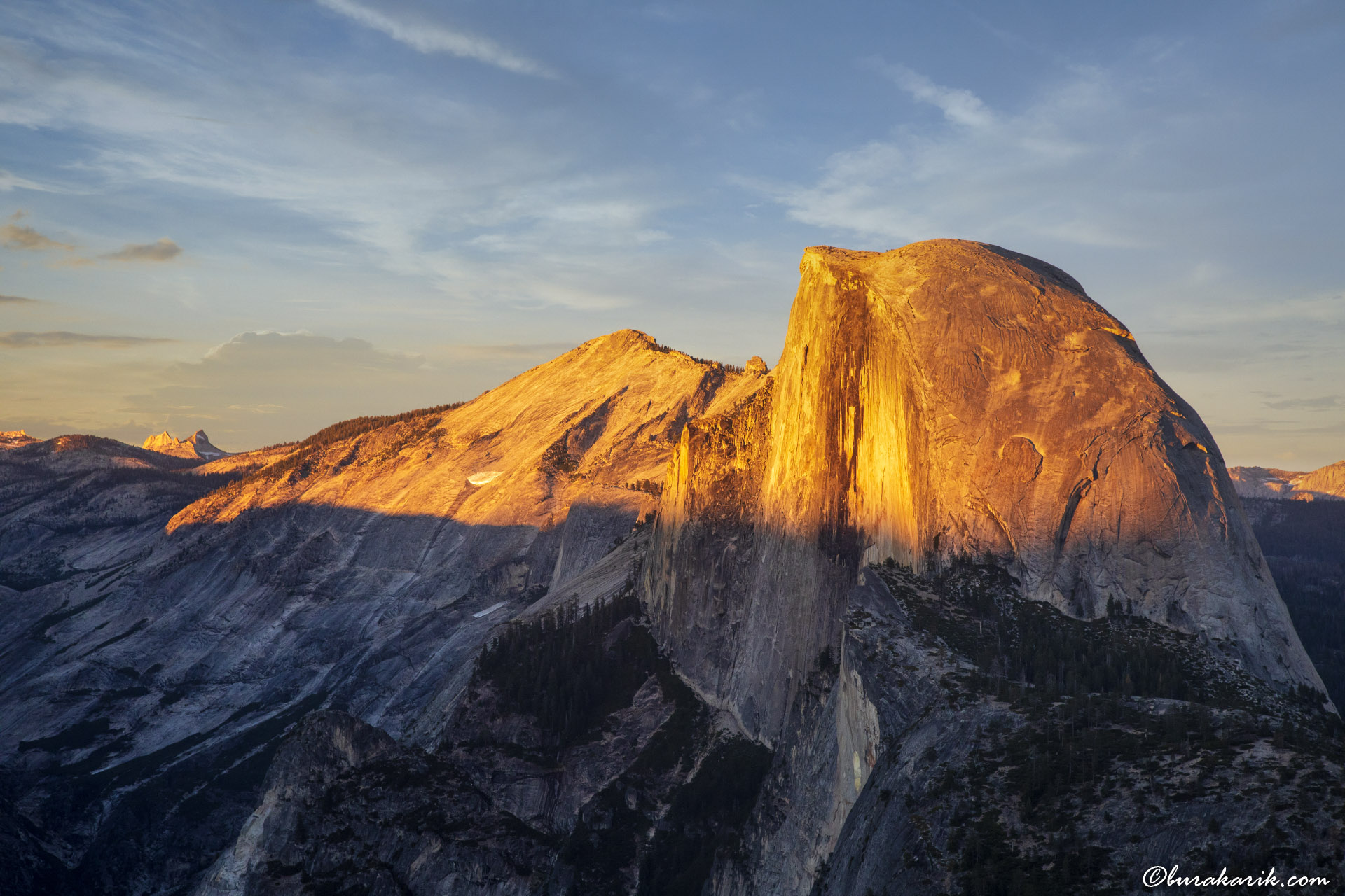 Glacier Noktasından Half Dome'a Bakış