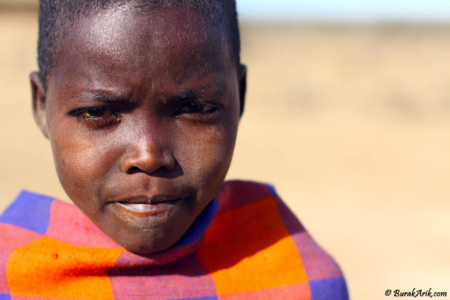 Maasai Kabilesinden Bir Çocuk