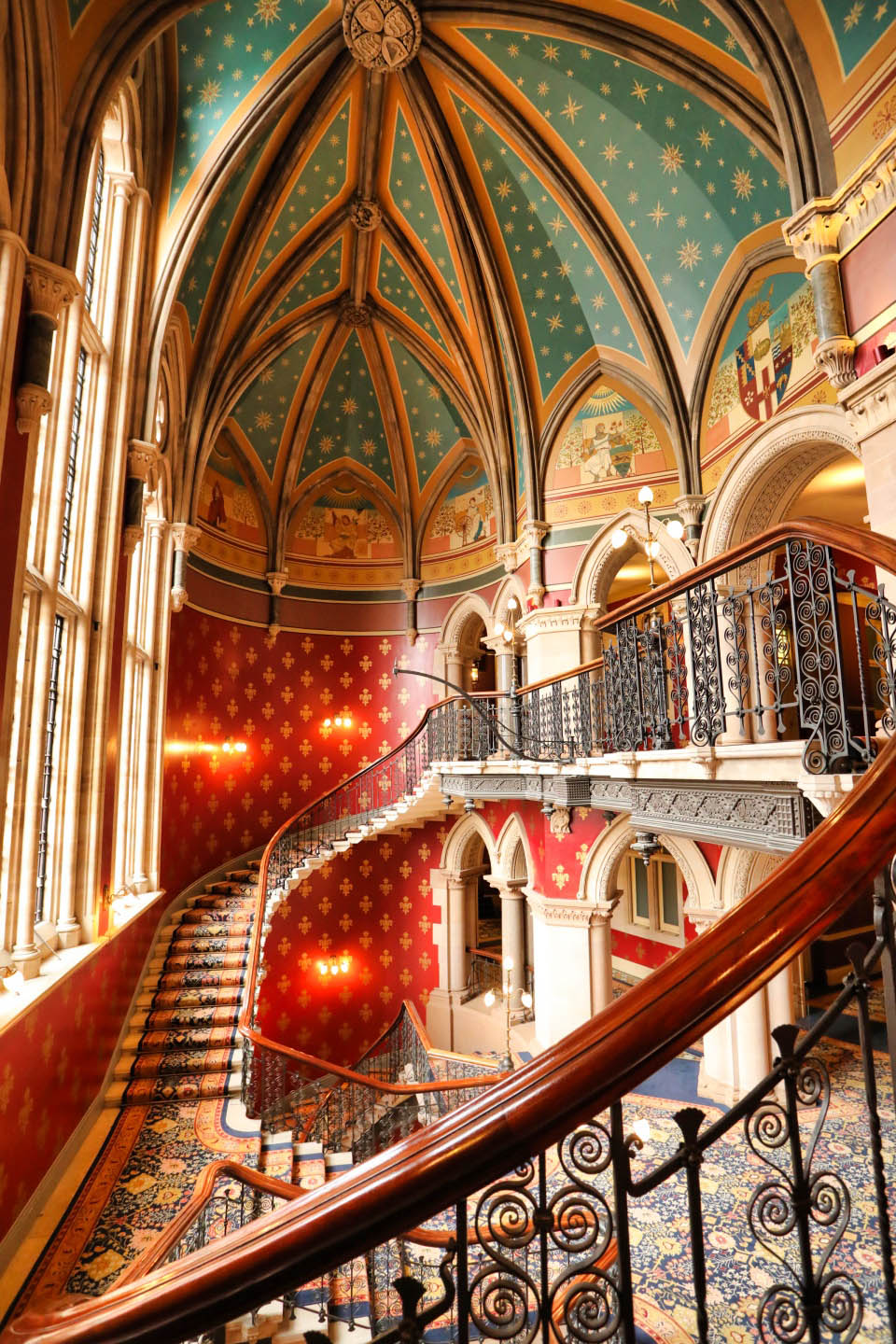 Interior of Saint Pancras Renaissance Hotel