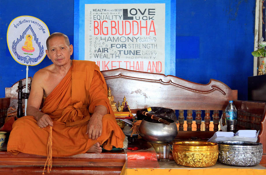 Big Buddha Tapınağında Bir Keşiş