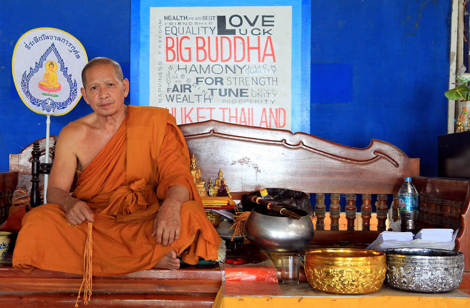 A Monk In Big Buddha Temple