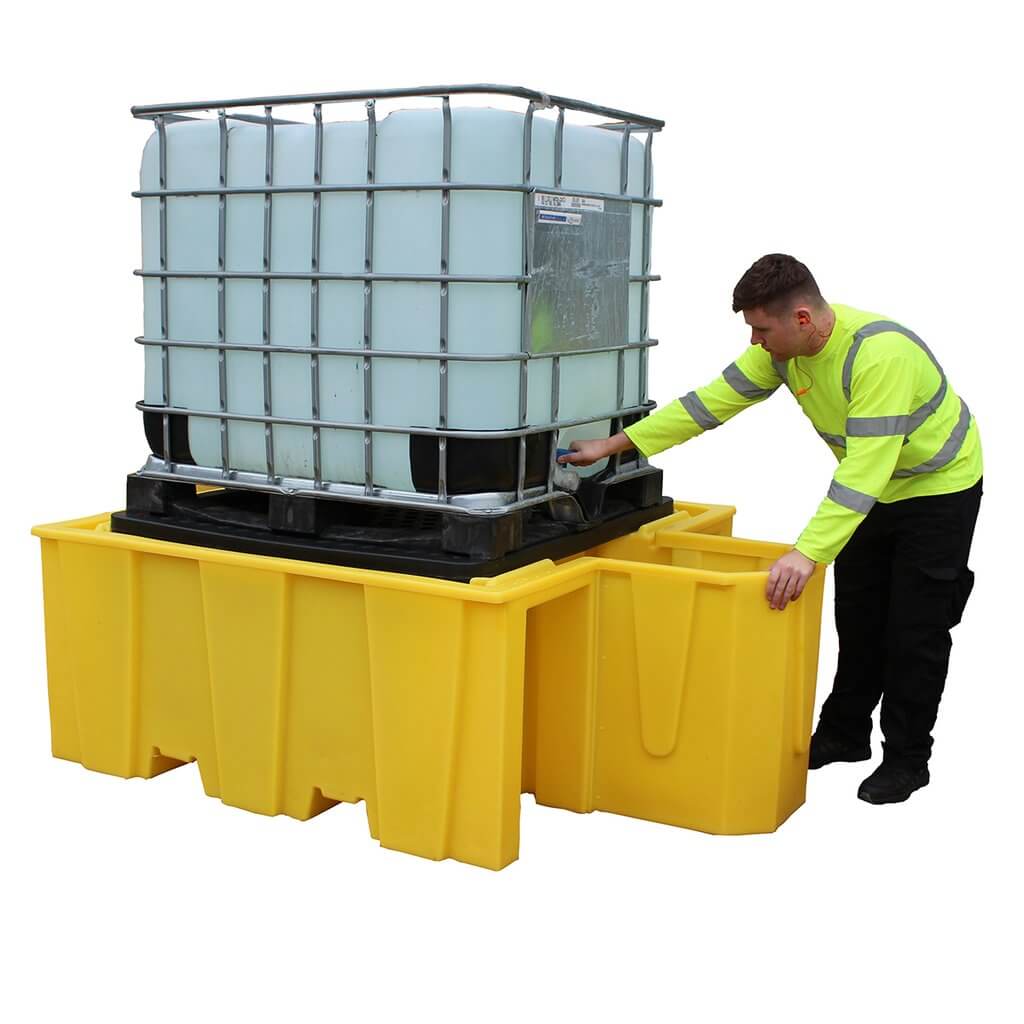 IBC Spill Pallet With Integral Dispensing Area Safe Industrial