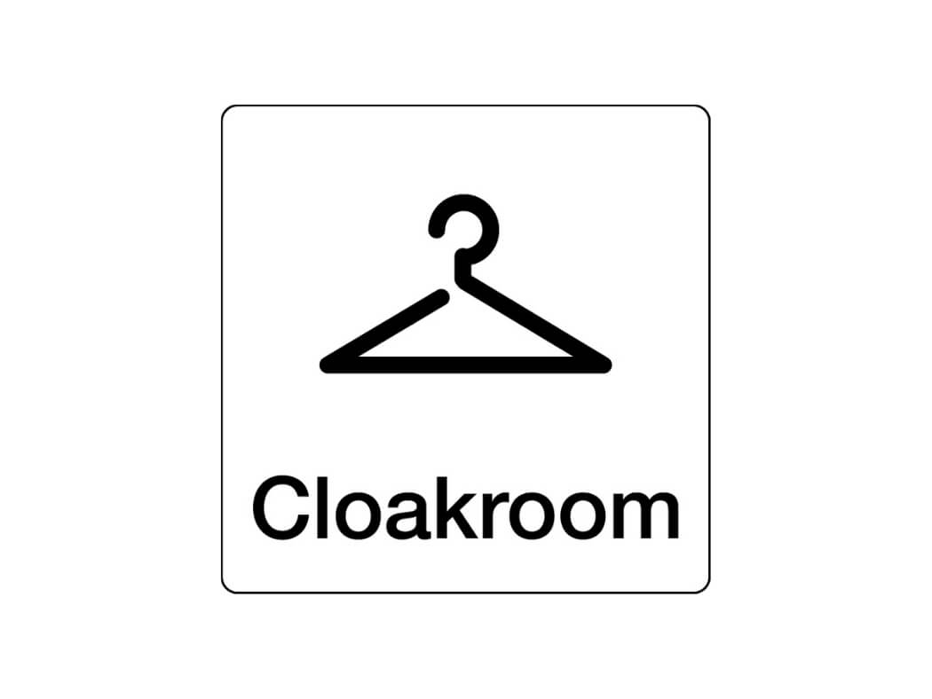 Cloakroom Sign Information Signs Safe Industrial