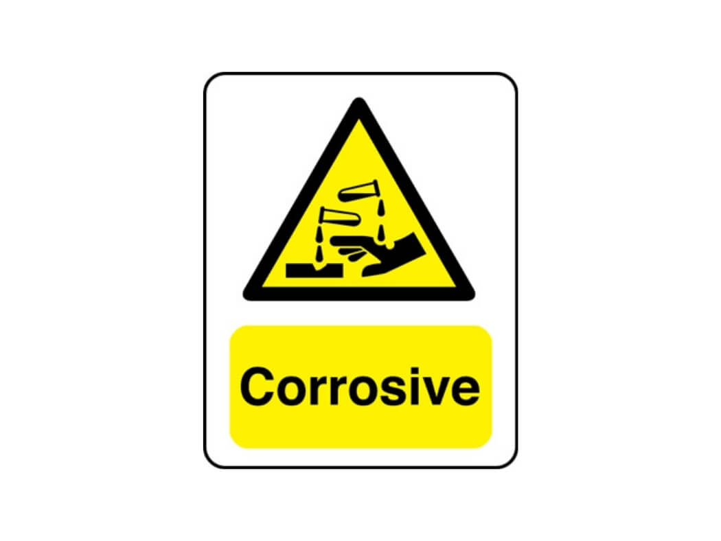 Corrosive Sign Hazard Signs Safe Industrial