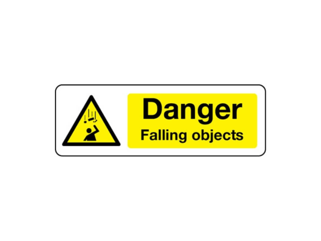 Danger Falling Objects Sign - Hazard Signs - Safe Industrial