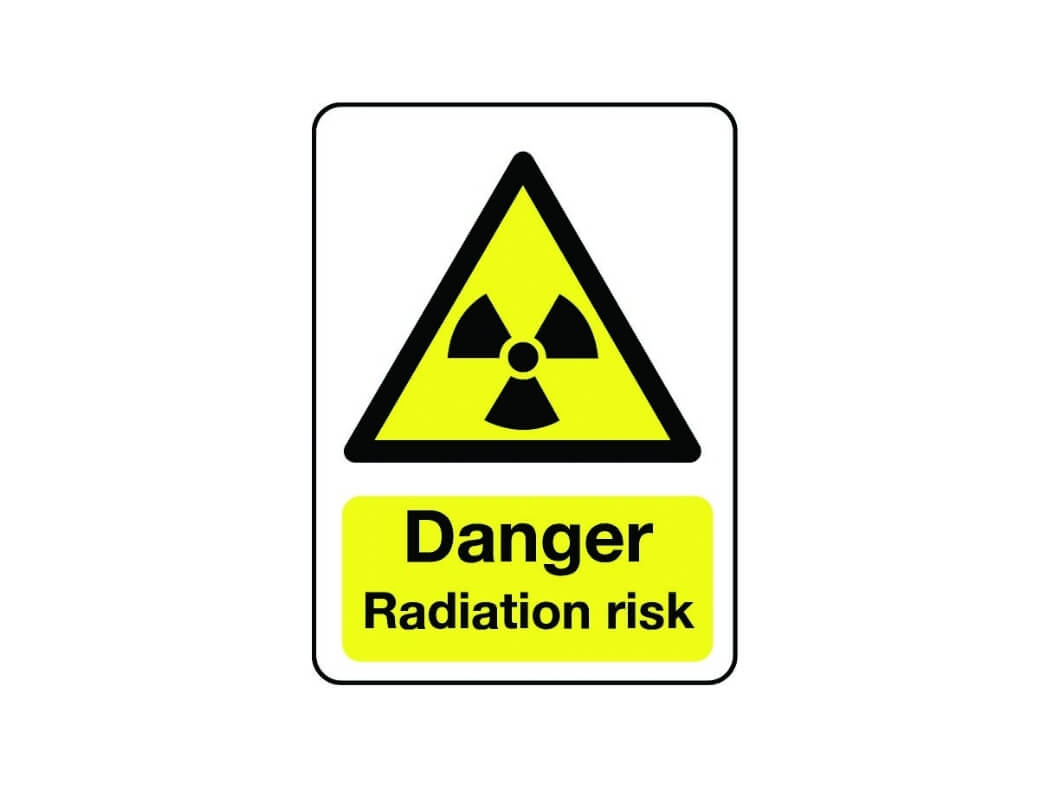 Danger Radiation risk sign Hazard Signs Safe Industrial