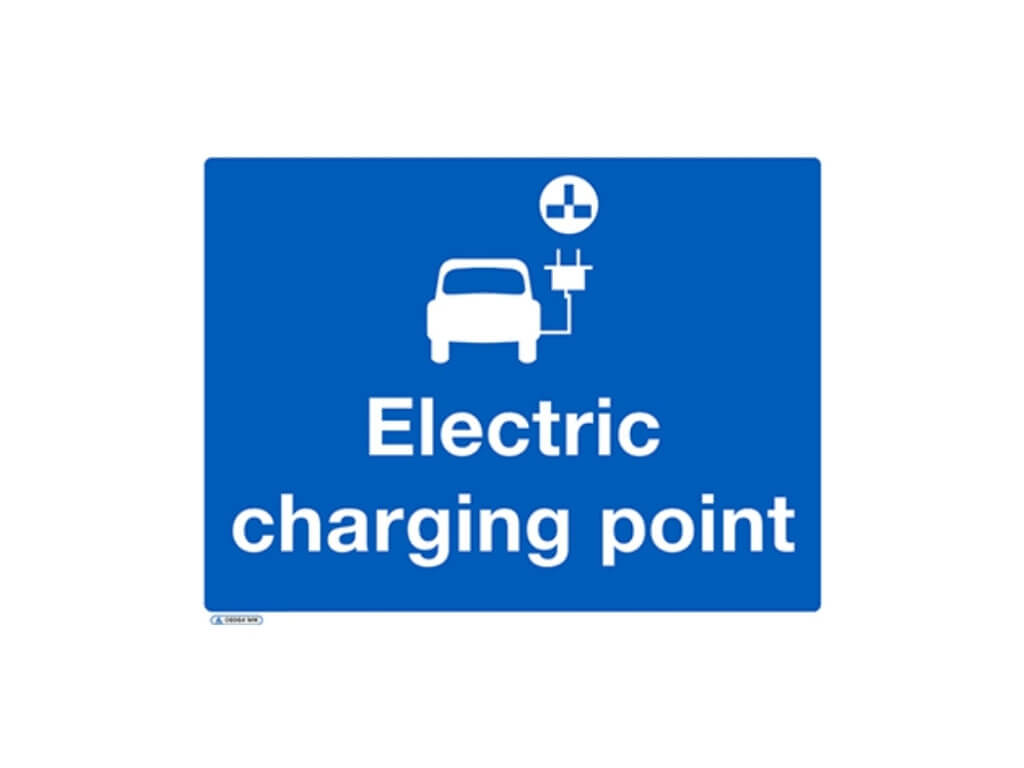 Electric Charging Point Sign Mandatory Signs Safe Industrial