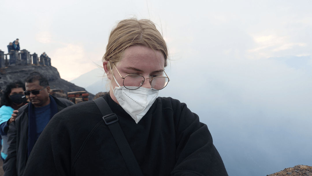 vlinderdas in Bromo