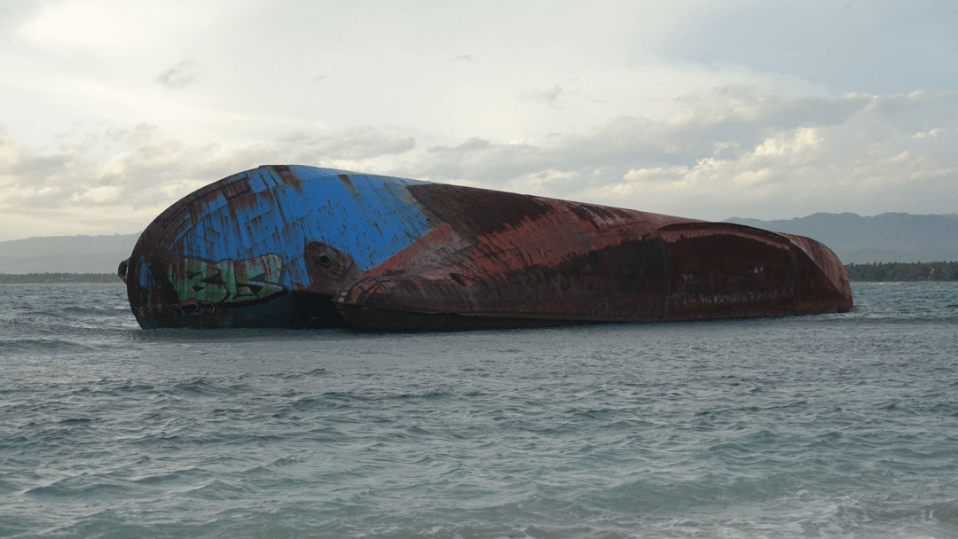 schip in Pangandaran