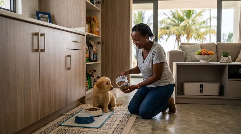 Correct pet feeding portions